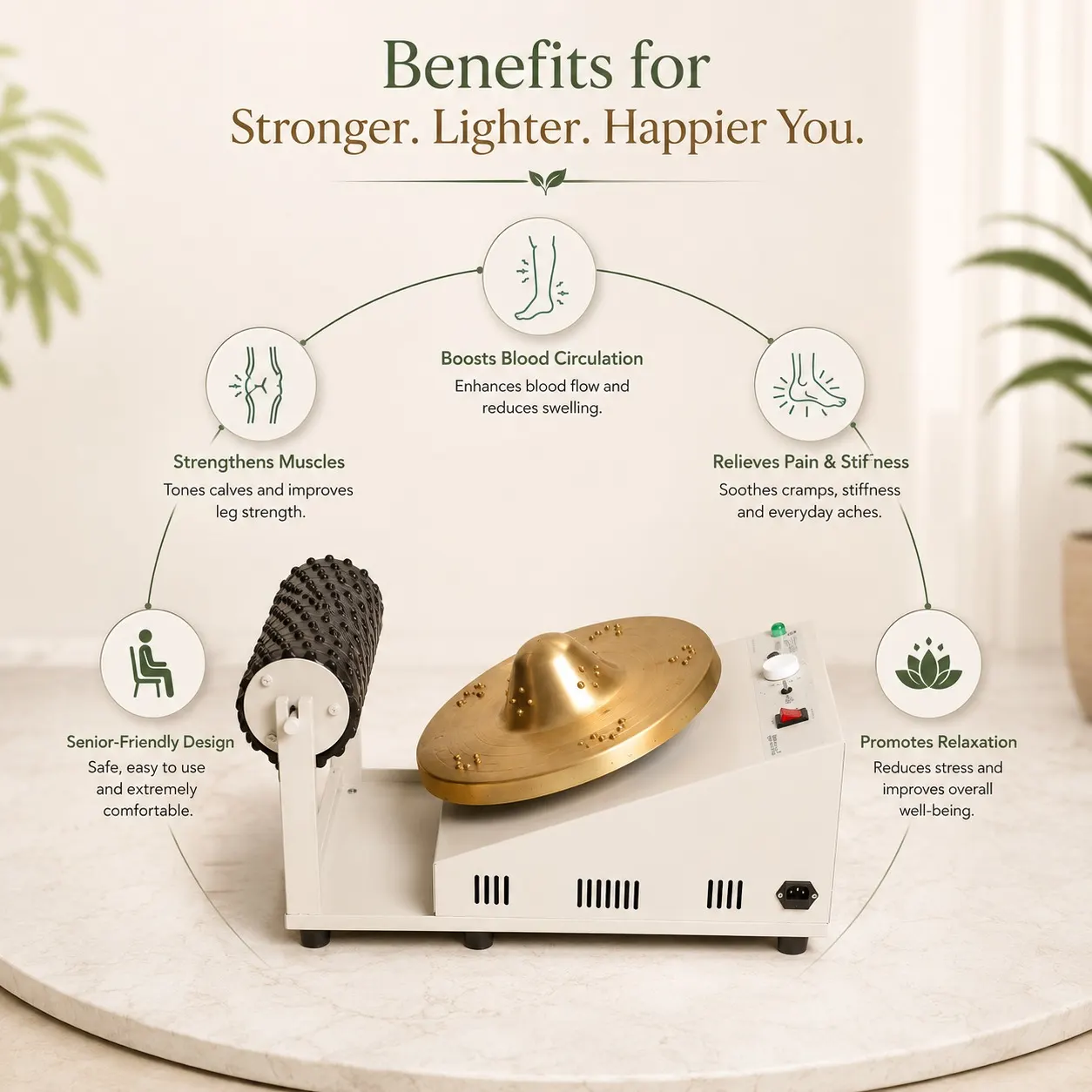 Kansa Thali Foot Massage Machine — image 2